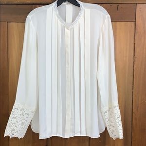 Elie Tahari lace blouse.